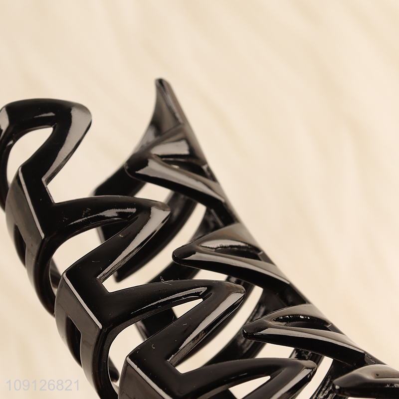 Top selling black plastic anti-slip hair claw clips hair accessories