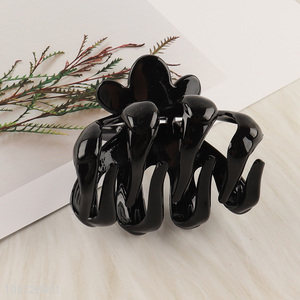 China wholesale black fashion ladies hair claw clips hair accessories