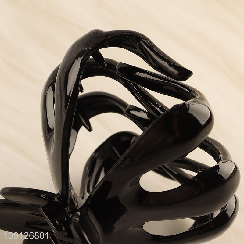 China wholesale black fashion ladies hair claw clips hair accessories