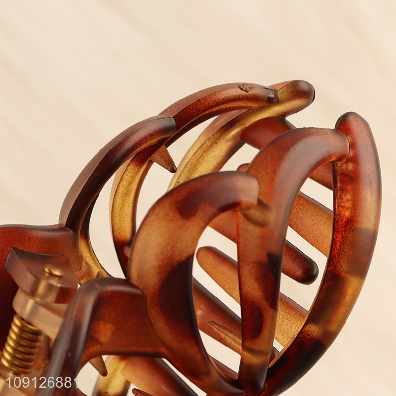 Factory direct sale plastic fashion hair claw clips hair accessories