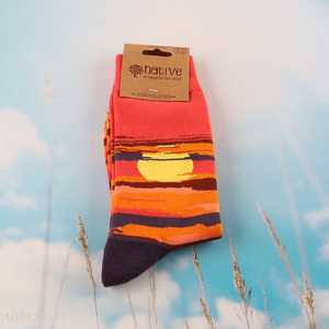 Hot sale fashion breathable knitted cotton sock unisex socks