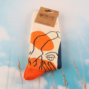 Top selling fashion breathable knitted cotton sock unisex socks