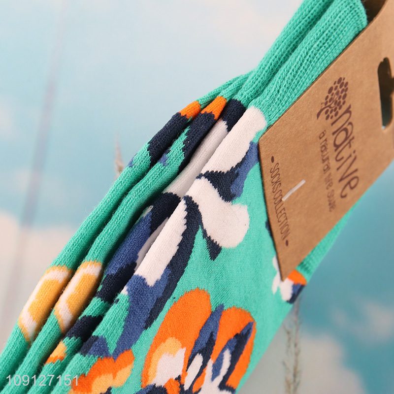 Latest products casual fashion cotton breathable mid tube socks