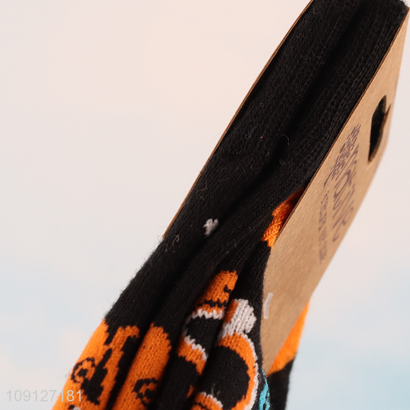 Good selling cartoon printed cotton breathable mid tube socks wholesale