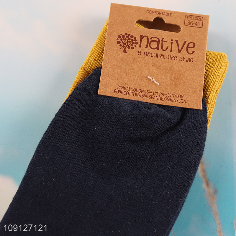 New style fashion cotton breathable mid tube socks unisex socks