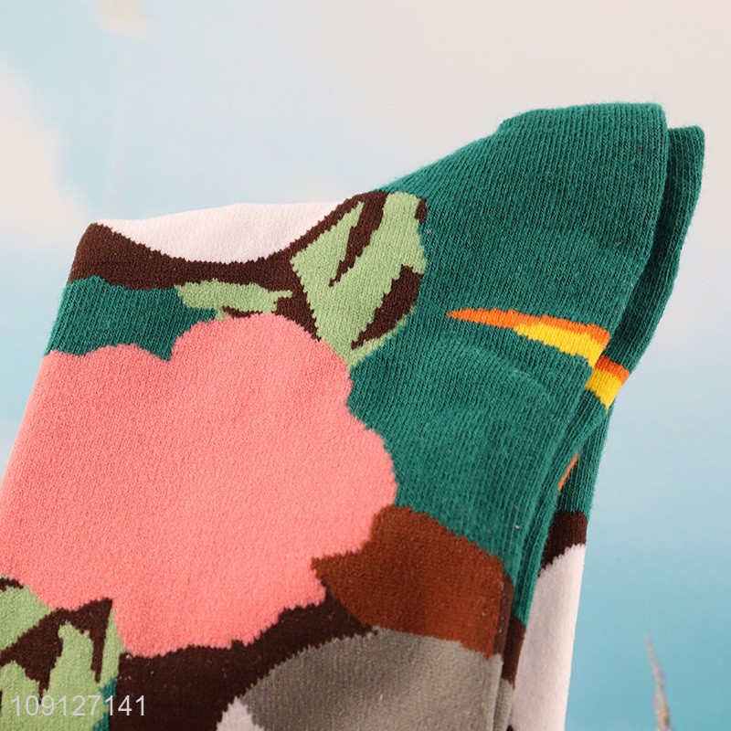 Hot products fashion cotton breathable mid tube socks for men women