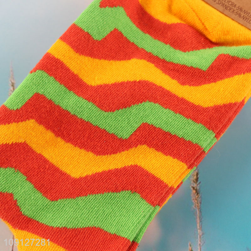 Online wholesale men women fashion cotton breathable mid tube socks