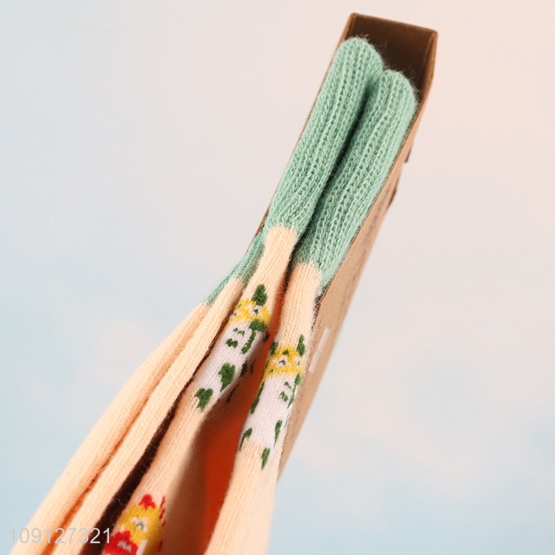 Most popular fashion casual cotton breathable mid tube socks