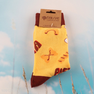 New arrival casual cotton breathable mid tube socks unisex socks