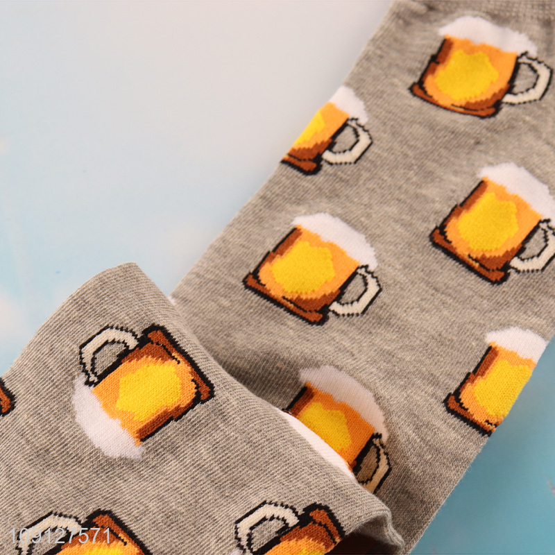 China wholesale cartoon printed breathable cotton socks ankle socks