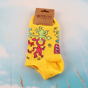 Low price fashion breathable cotton socks ankle socks unisex socks