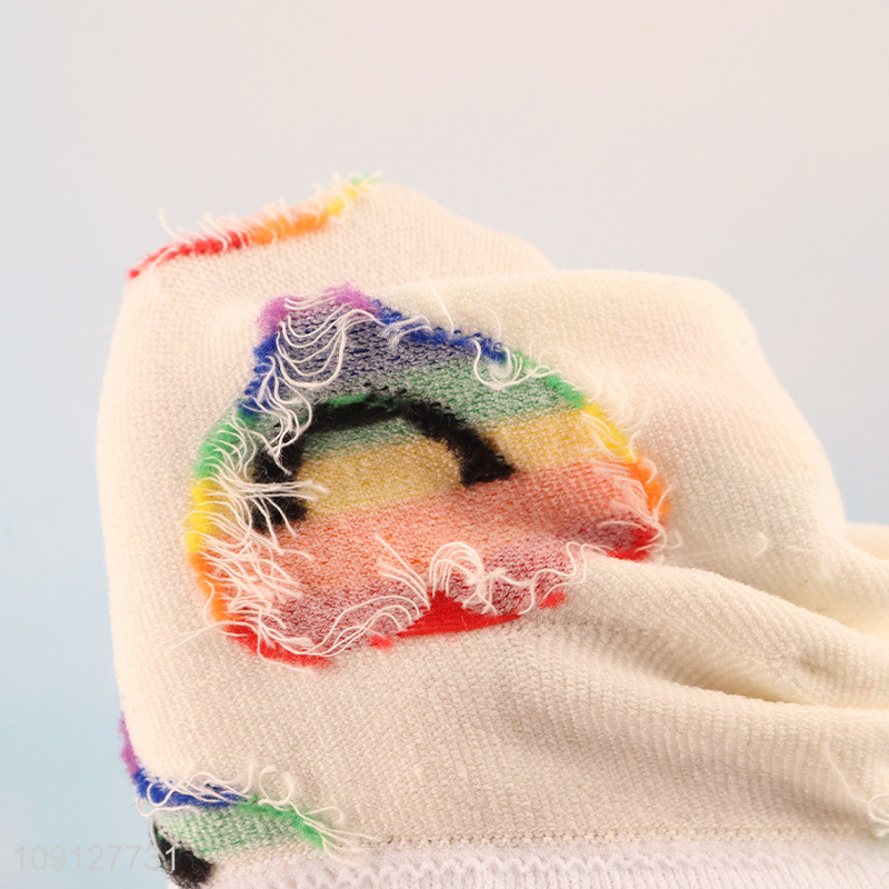 China supplier heart printed cotton socks ankle socks for men women