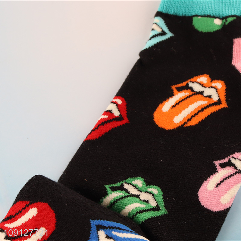 Low price printed summer breathable cotton socks ankle socks for sale