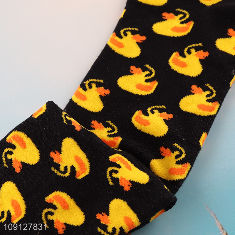 New arrival duck printed cotton socks ankle socks unisex socks