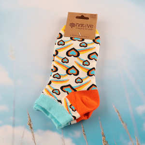 Top sale heart pattern cotton socks ankle socks unisex socks