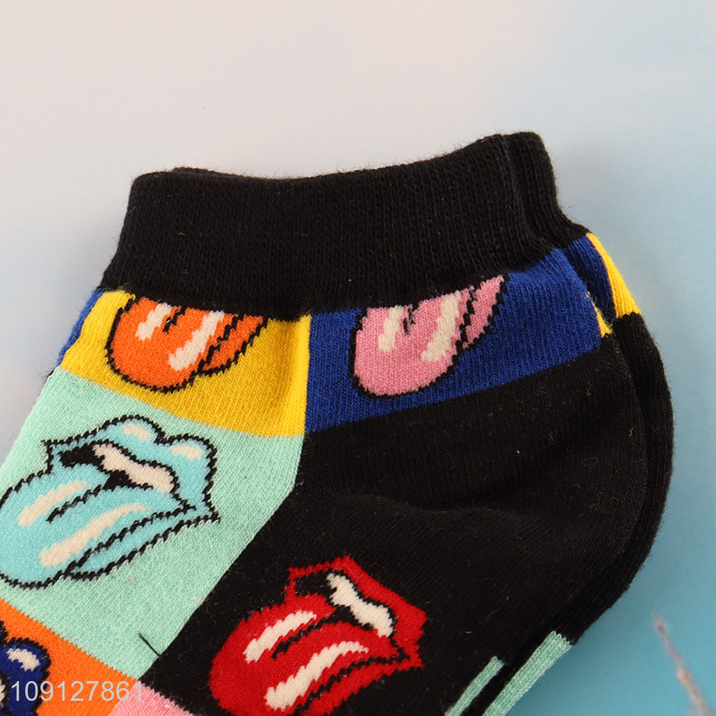 Good selling cartoon printed cotton socks ankle socks fashion socks
