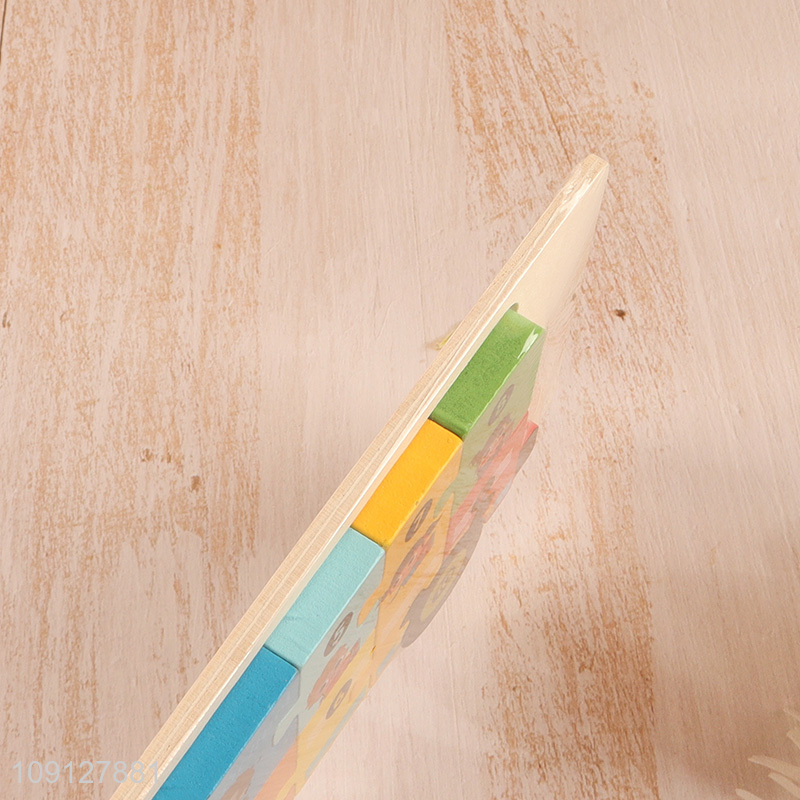 Online Wholesale Wooden School Bus Puzzle Toddler Number Puzzle for Kids