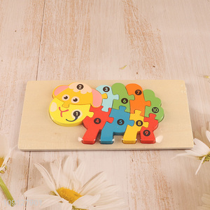 High Quality Wooden Sheep Puzzle Number Puzzle Montessori Learning Toy
