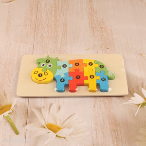 Good Quality Wooden Cow Puzzle Number Puzzle Toy for Kids Toddlers