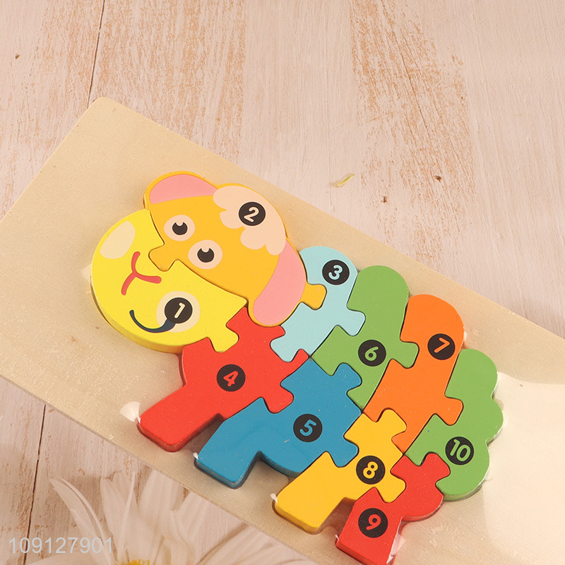 High Quality Wooden Sheep Puzzle Number Puzzle Montessori Learning Toy