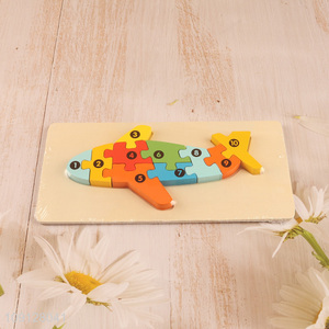 China Imports Wooden Airplane Puzzle Toddler Number Puzzle for Kids