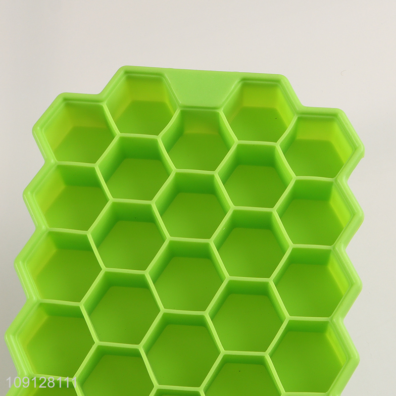 High Quality Honeycomb Ice Cube Tray Silicone Ice Cube Mold with Lid