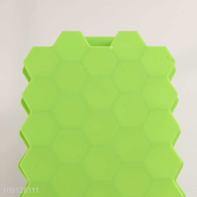 High Quality Honeycomb Ice Cube Tray Silicone Ice Cube Mold with Lid