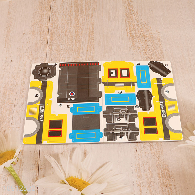 Hot Selling 3D Puzzle Paper Puzzle Montessori Toy for Kids Boys Girls