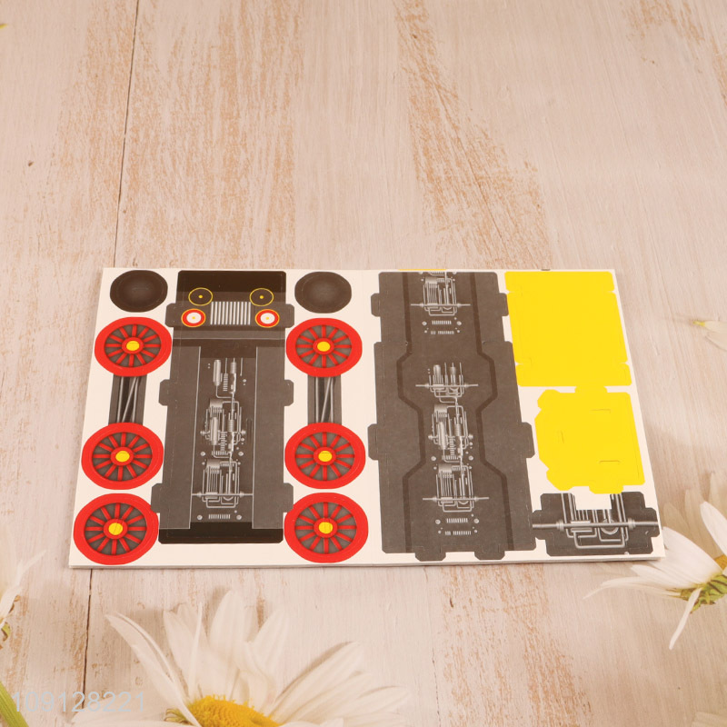 Hot Selling 3D Puzzle Paper Puzzle Montessori Toy for Kids Boys Girls