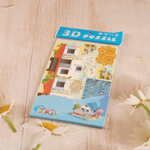 New Arrival 3D Puzzle DIY Cartoon Paper Puzzle for Kids Children