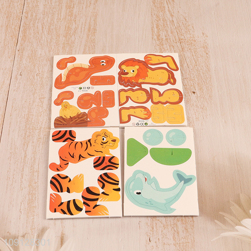 High Quality 3D Puzzle DIY Cartoon Paper Puzzle for Kids Children