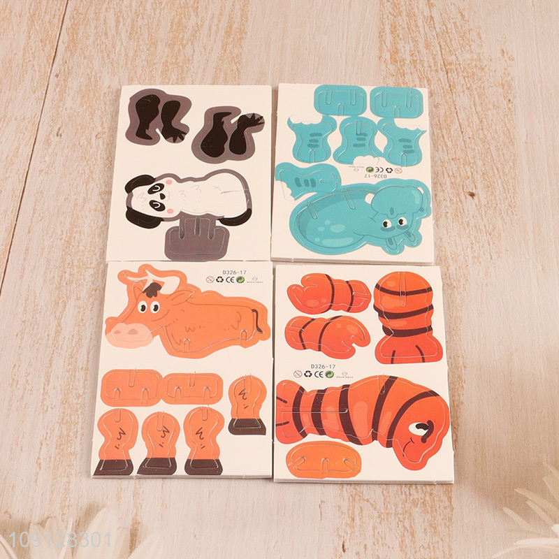 High Quality 3D Puzzle DIY Cartoon Paper Puzzle for Kids Children