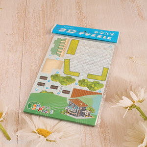 Factory Supply 3D Cartoon Paper Puzzle DIY Jigsaw Toy Paper Model Kit