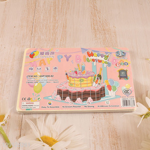 Popular Product 3D Puzzle Cartoon Paper Puzzle Cardboard Building Kit