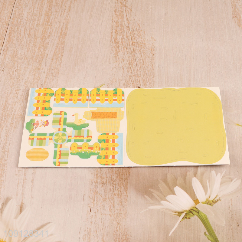 Factory Supply 3D Building Puzzle Cartoon Paper Puzzle Educational Toy