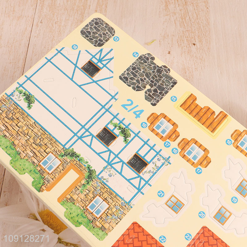 New Product 3D Building Puzzle Cartoon Paper Puzzle Educational Toy