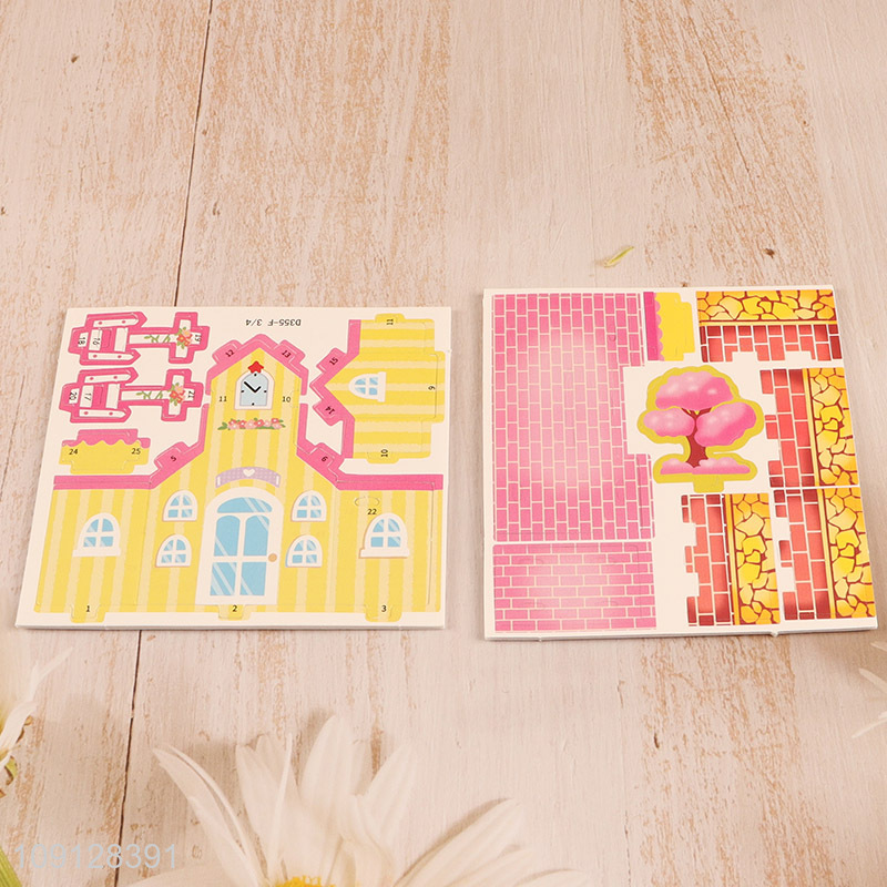 High Quality 3D Cartoon Paper Puzzle DIY Jigsaw Toy Paper Model Kit