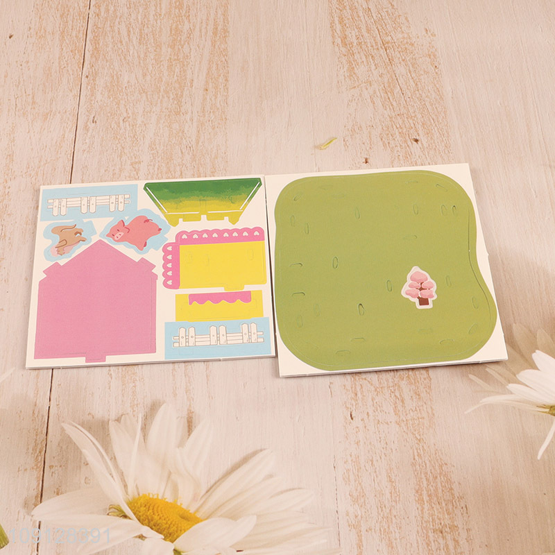 High Quality 3D Cartoon Paper Puzzle DIY Jigsaw Toy Paper Model Kit