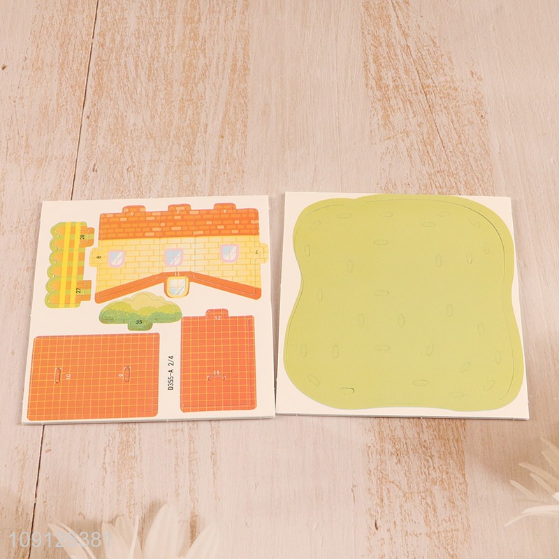 Factory Price 3D Puzzle DIY Building Puzzle Educational Toy for Kids