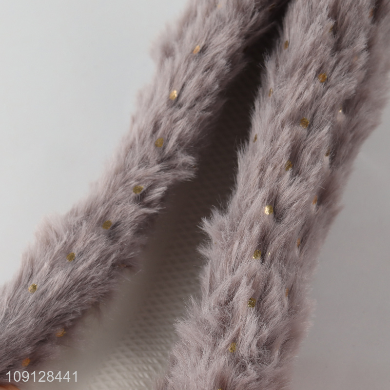 Yiwu market winter plush car steering wheel cover protector for sale