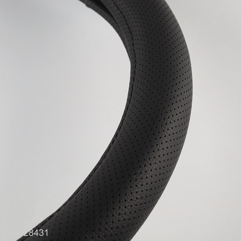 China products black non-slip car steering wheel cover car steering wheel protector