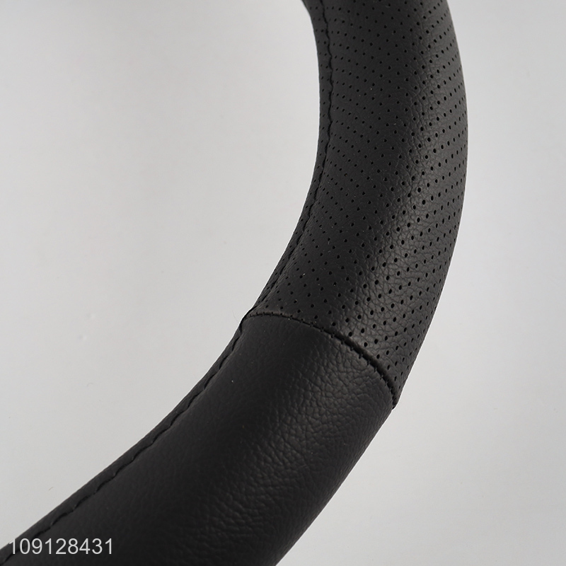 China products black non-slip car steering wheel cover car steering wheel protector