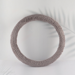 Yiwu market winter plush car steering wheel cover protector for sale