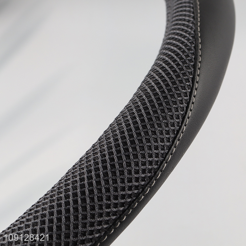 Top products black car steering wheel cover for car interior accessories