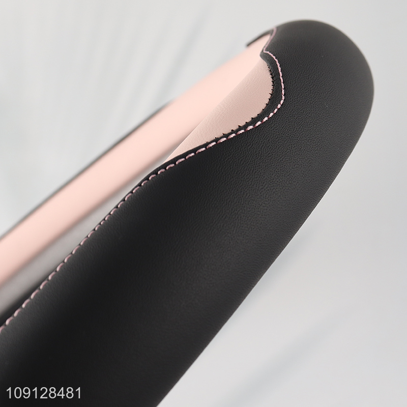 Most popular nappa leather car steering wheel cover car interior accessories