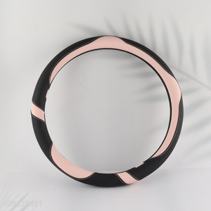 Most popular nappa leather car steering wheel cover car interior accessories