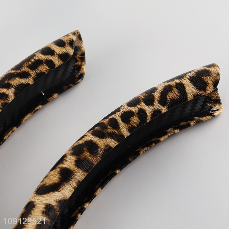 Low price car interior accessories leather car steering wheel cover