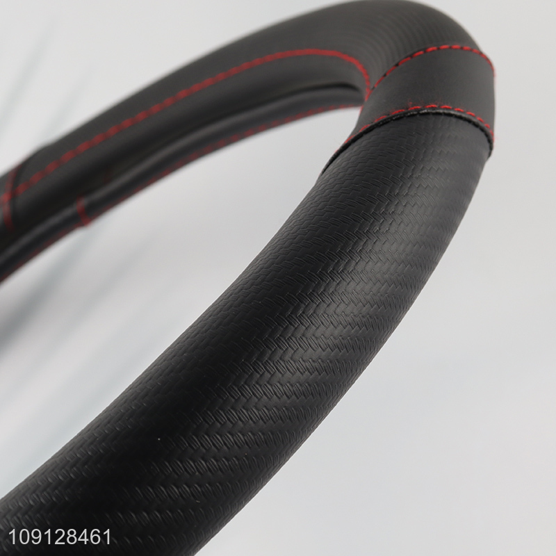Hot selling black non-slip car steering wheel cover car steering wheel protector