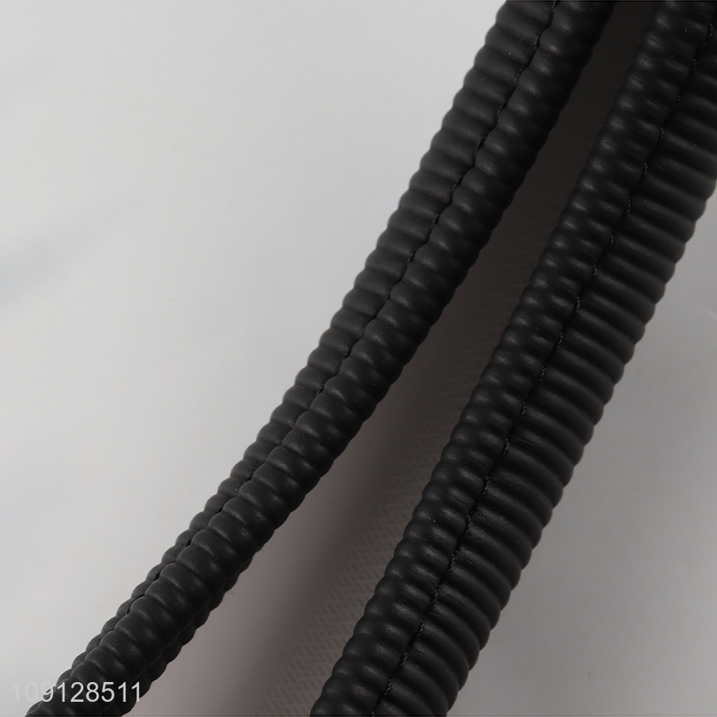 Factory price black pu leather car steering wheel cover car steering wheel protector