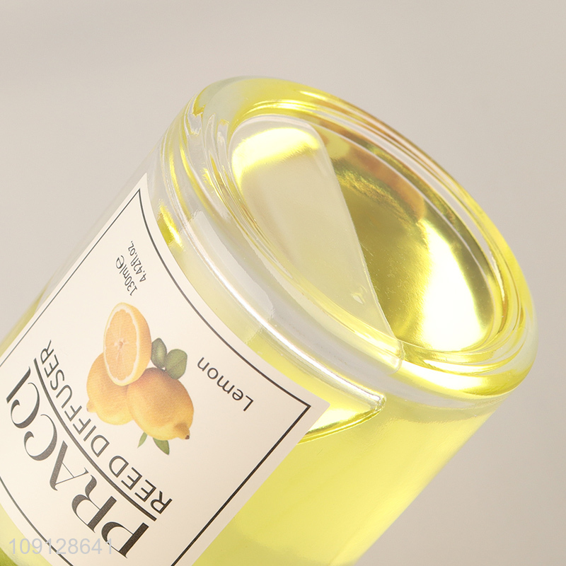 Hot selling long lasting lemon reed diffuser for home decor